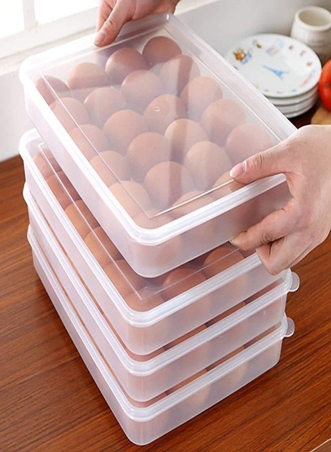 Lipsa Enterprise Egg Carry Holder Carrier Storage Container Box Refrigerator for Egg Tray Box with Lid (24 Egg Container) - Image 2